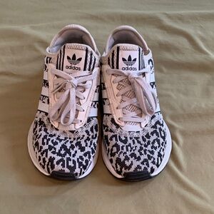 Adidas Women's Black and White Patterned Athletic Shoes